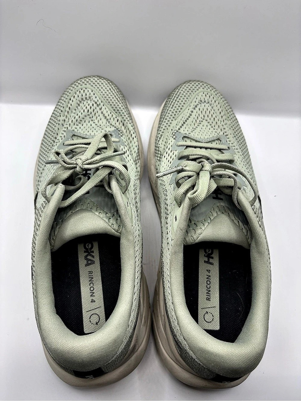 HOKA Rincon 4 Athletic Running Shoes Green US 9 - Picture 7 of 10